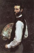 Self-Portrait with Palette, Frederic Bazille